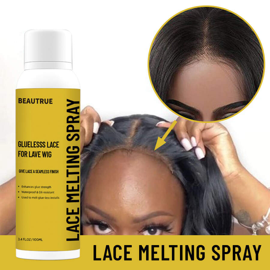 YOUR LOGO Lace Melting Spray for Wigs Extreme Firm Hold-Long Lasting Formula with Fast Drying