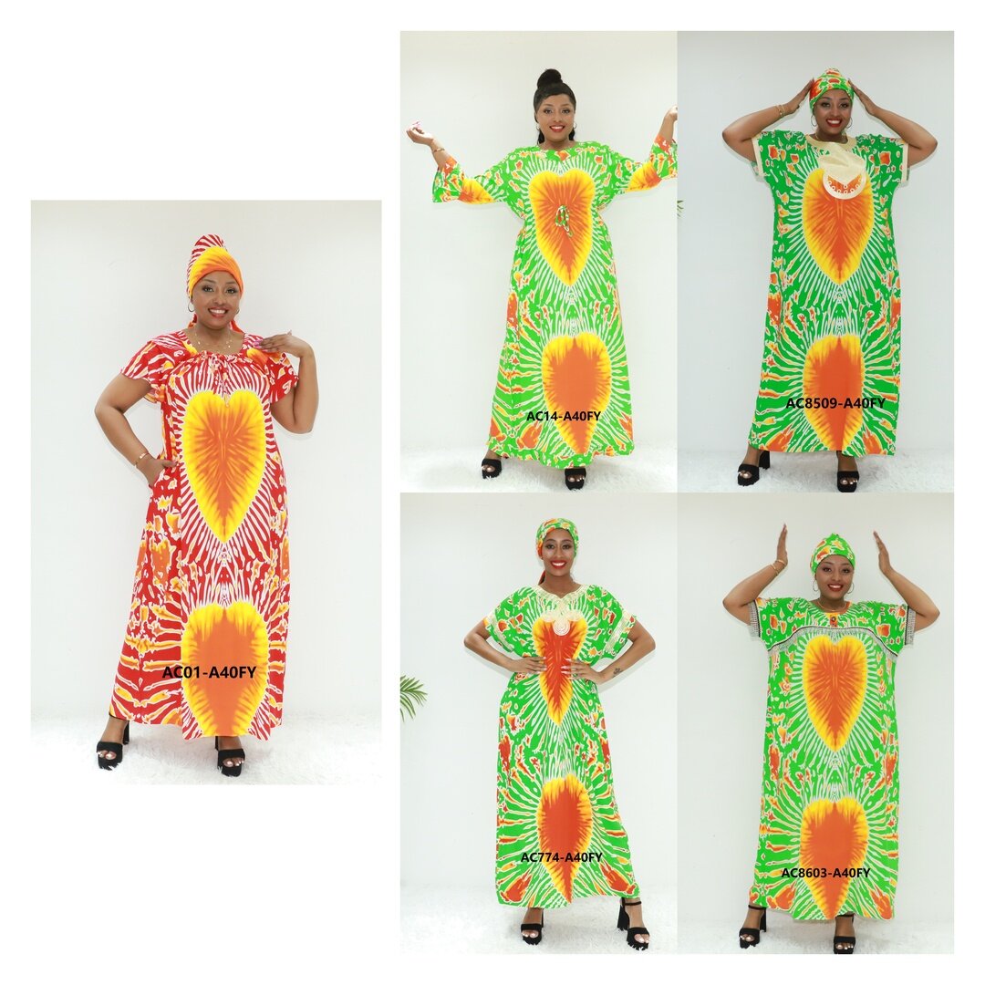 Muslimah Dress Sénégalais Katanty Promotion Ay Fashion AC01-A40FY TANZANIA Vêtements Caftan