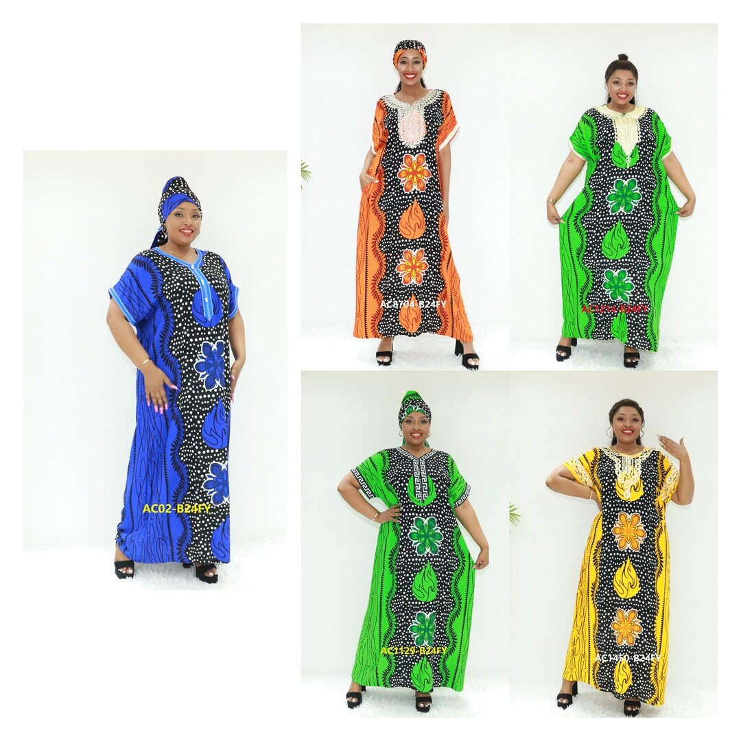 Roupas africanas abaya vrouwen novo design ay moda AC02-b24fy Abidjan Clothing Caftan