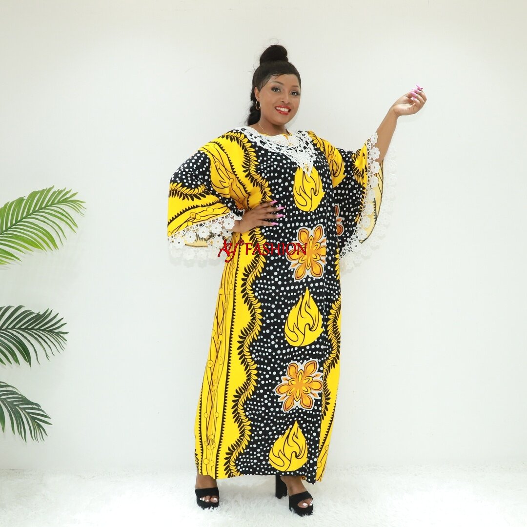 robe musulmane chapeaux de broderie Kaftan Ay mode AC639-B24BS18 Cameroun Caftan Robe ethnique