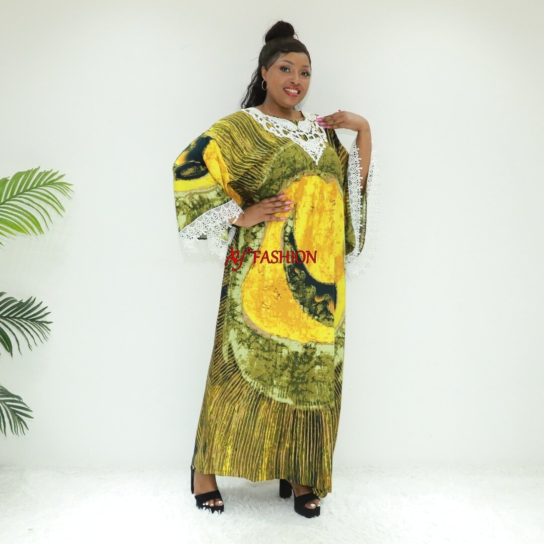 Afrikanische Kleider Kaftan Bluse Echtes Ay Fashion AC639-G01BS1 Ghana Fashion Dashiki Kleid