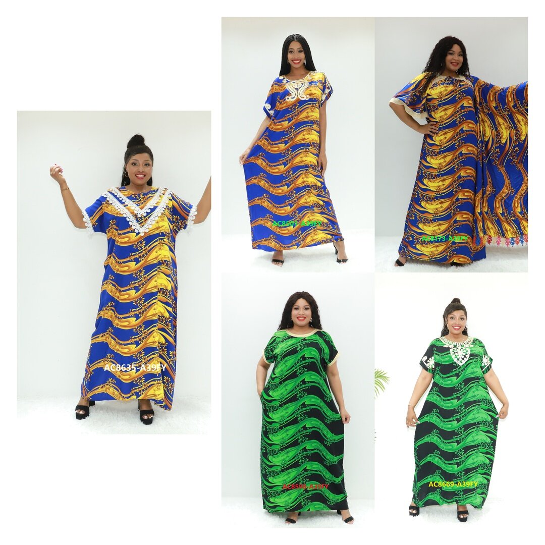 Les femmes musulmanes s'habillent Deras Love Sahara AC8635-A39fy Tanzania Fashion Kaftan