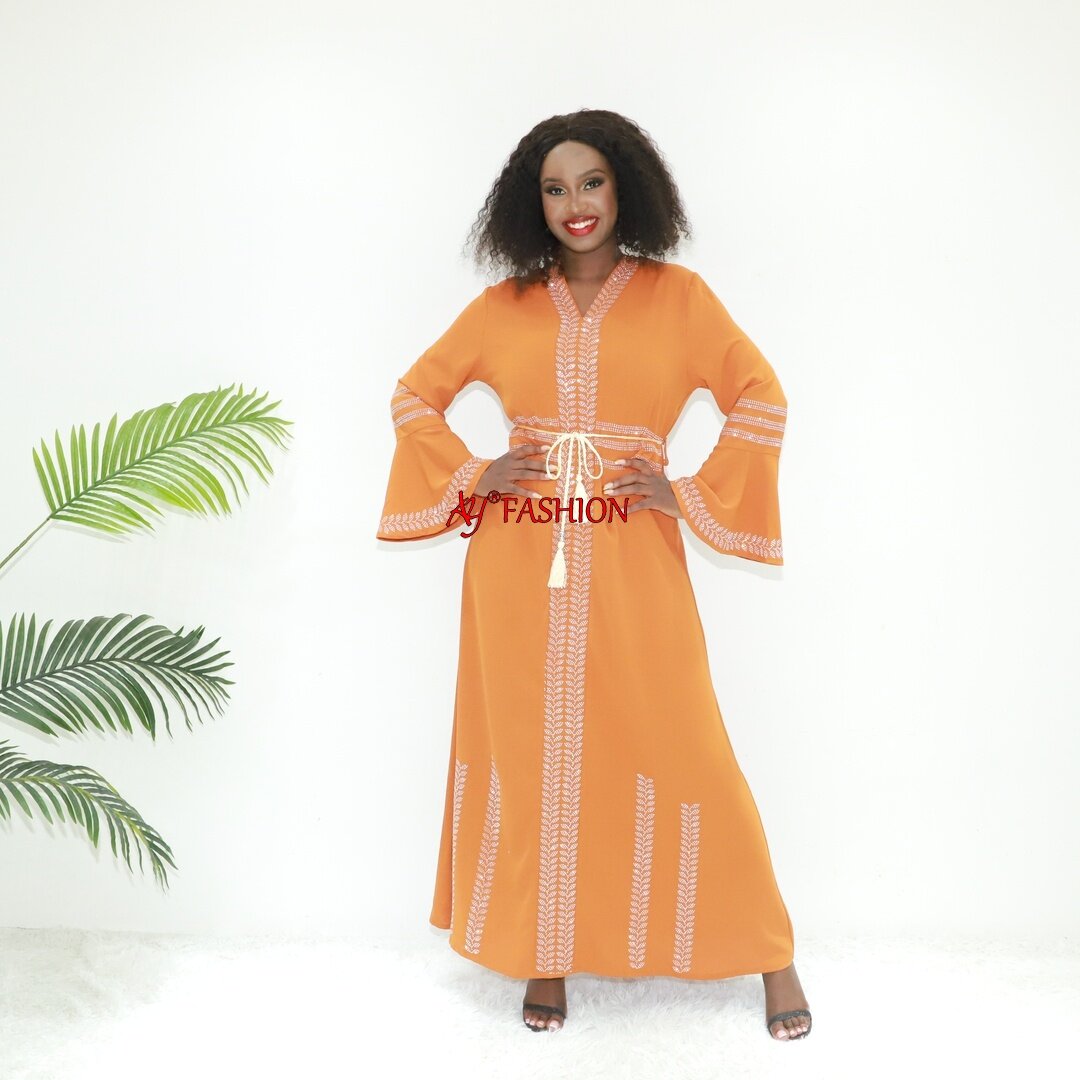 muslim clothing tunisian kaftan AY Fashion AN6148 Congo Fashion Africa printed dress