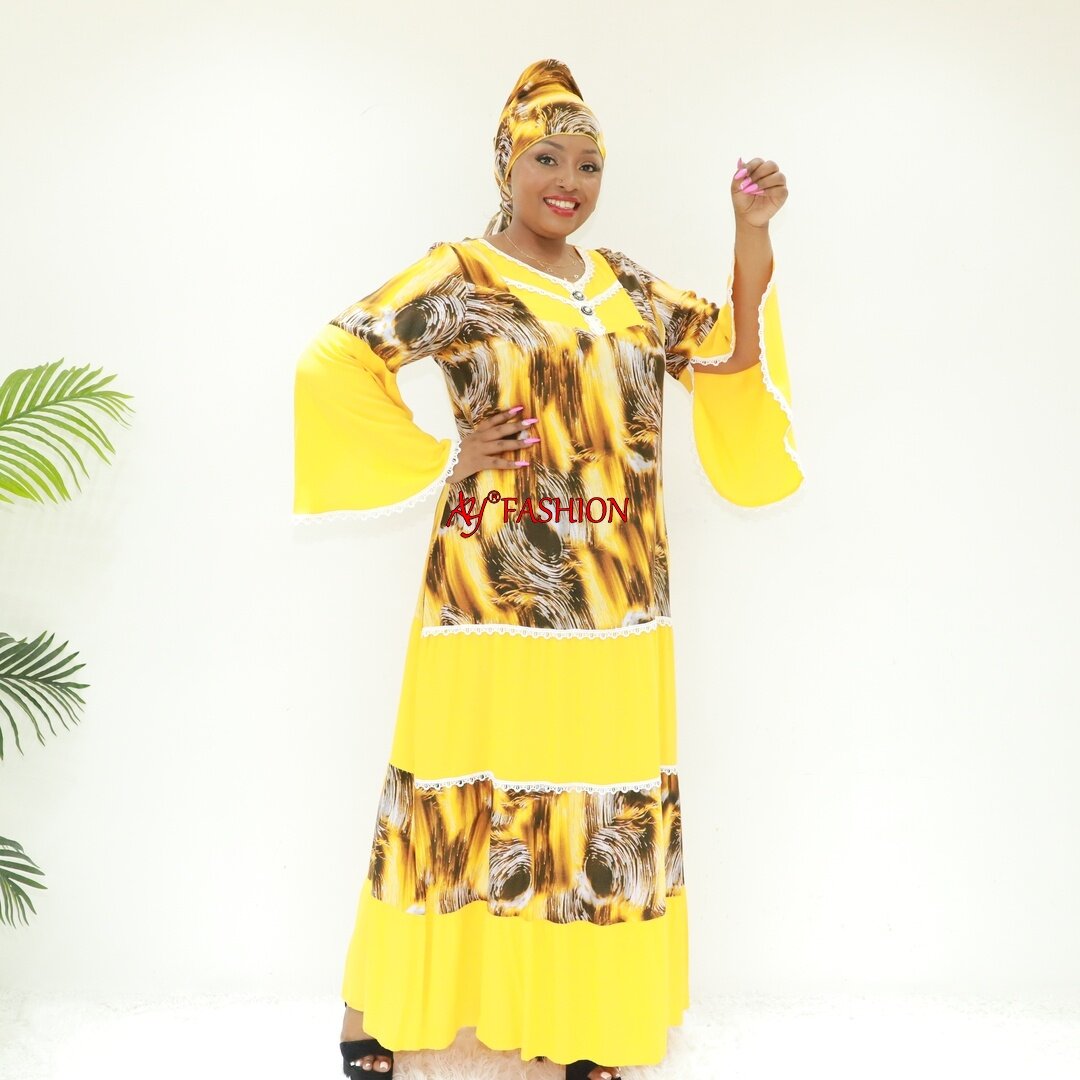 femme ethnique porte des kaftans de soie en gros blc40814f cameroun Abaya Caftan