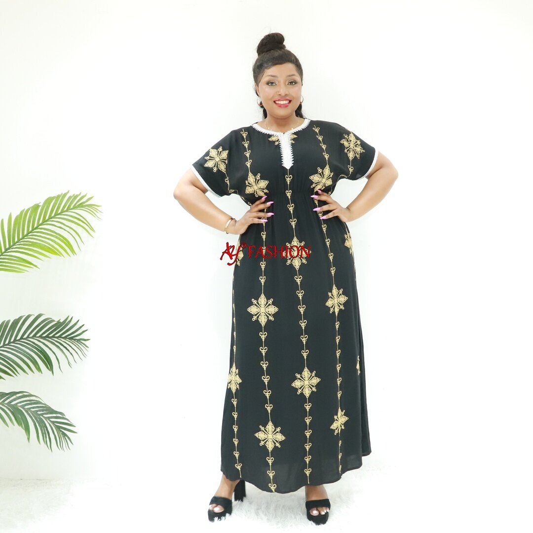 Afrikanische Kleidung Abaya VAE AY FODE BLC40858F Abidjan Kaftan Afrika gedrucktes Kleid