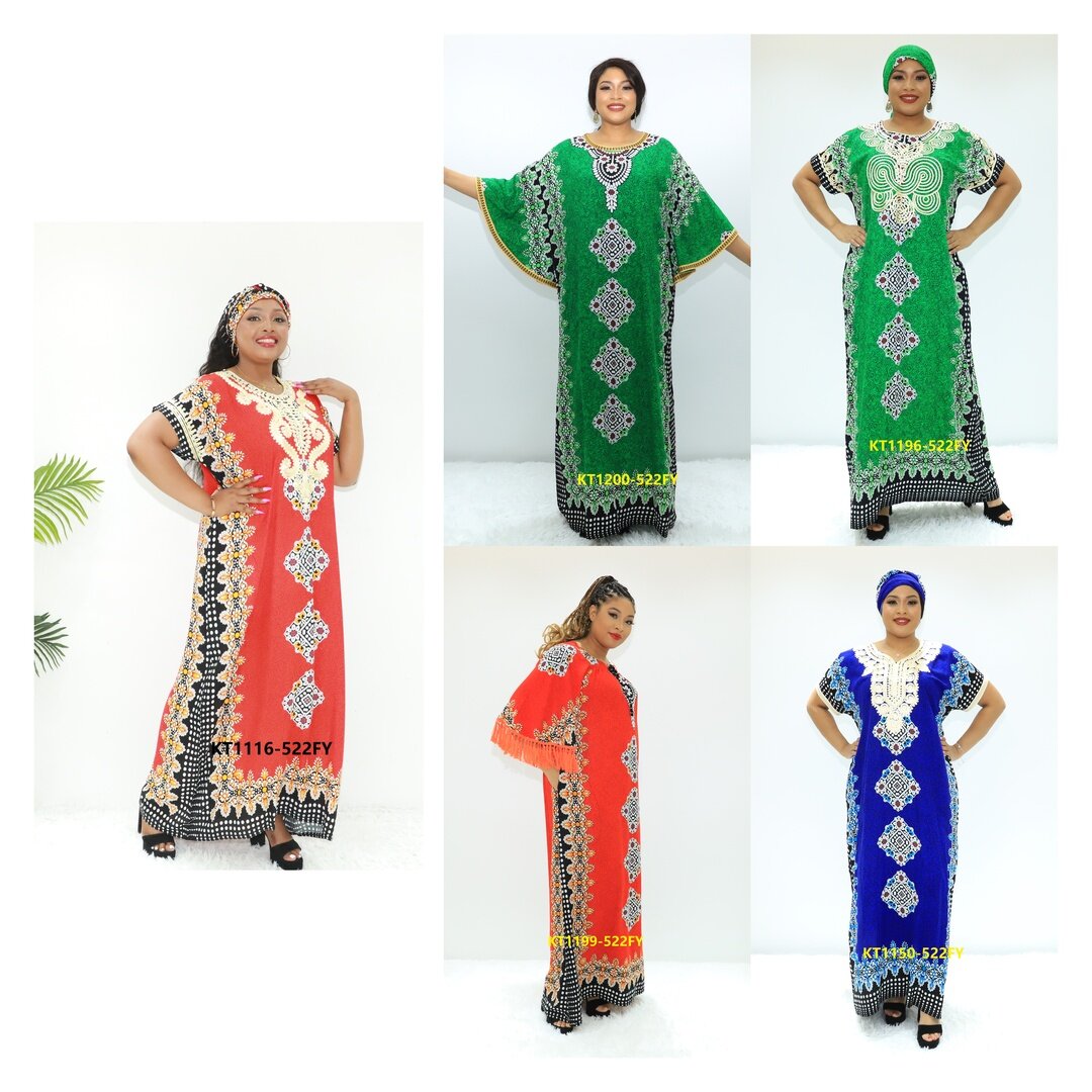 Vêtements musulmans Beach Kaftans Rushed Love Sahara KT1116-522fy Nigeria Fashion Abaya