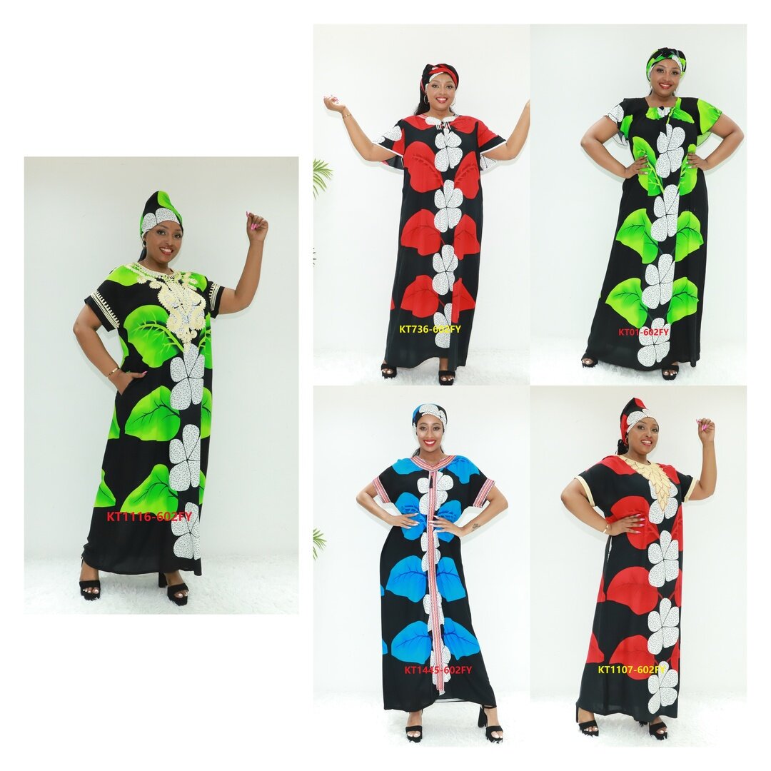 Vestidos africanos Tissu derramar abaya amor sahara kt1116-602fy Congo Clothing dera