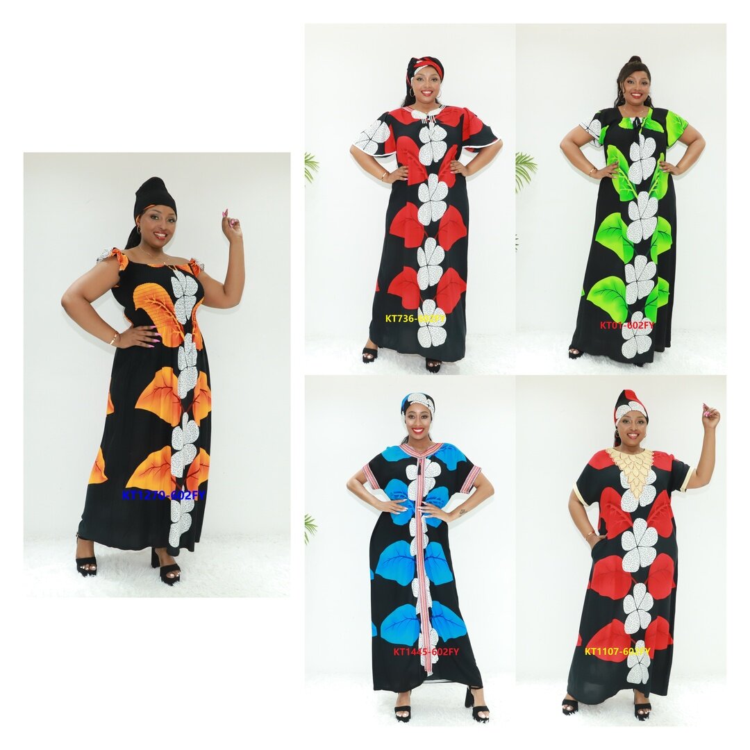 Vêtements islamiques Musli Abaya Design africain Love Love Sahara KT1270-602FY Nigeria Kaftan Dera