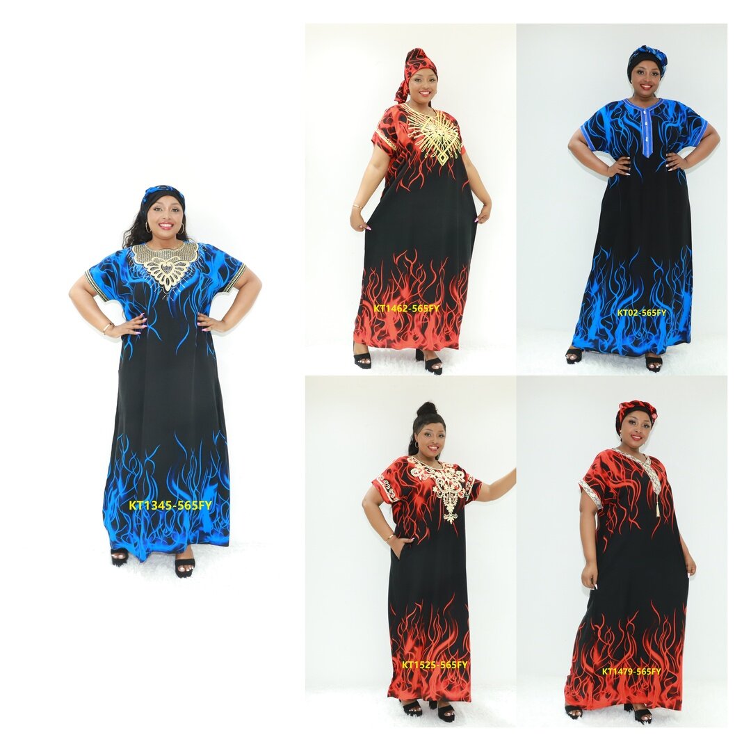 Africa Dress OEM Dernières Designs Robe Marocain Abaya KT1345-565 Ghana Kaftan Caftan