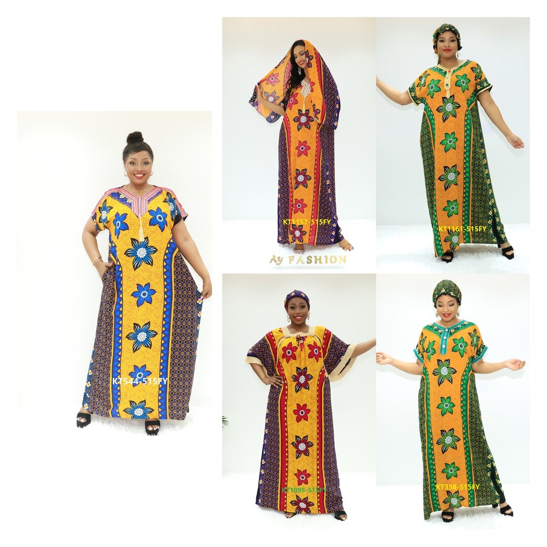 민족 의류 럭스 아바야 2022 ay Fashion KT544-515fy 카메룬 의류 Dashiki 드레스