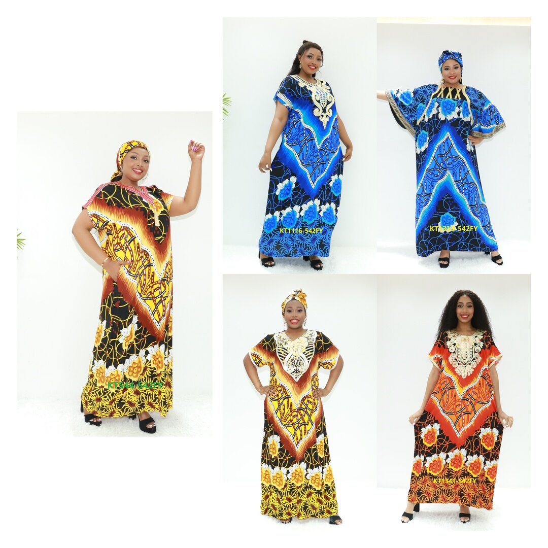 Мусульманские женщины одеваются 3 часть абайя Borka KT544-542fy Tanzania Kaftan Dashiki платье