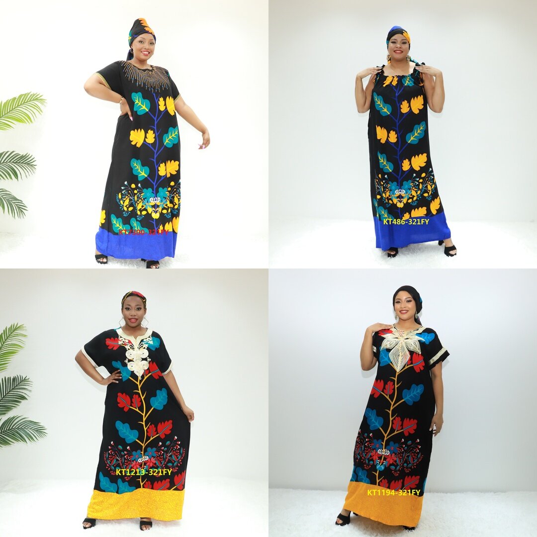 Vêtements ethniques Jolie Boubou Femme Ay Fashion KT7300-321fy Cameroun Clothing Kaftan