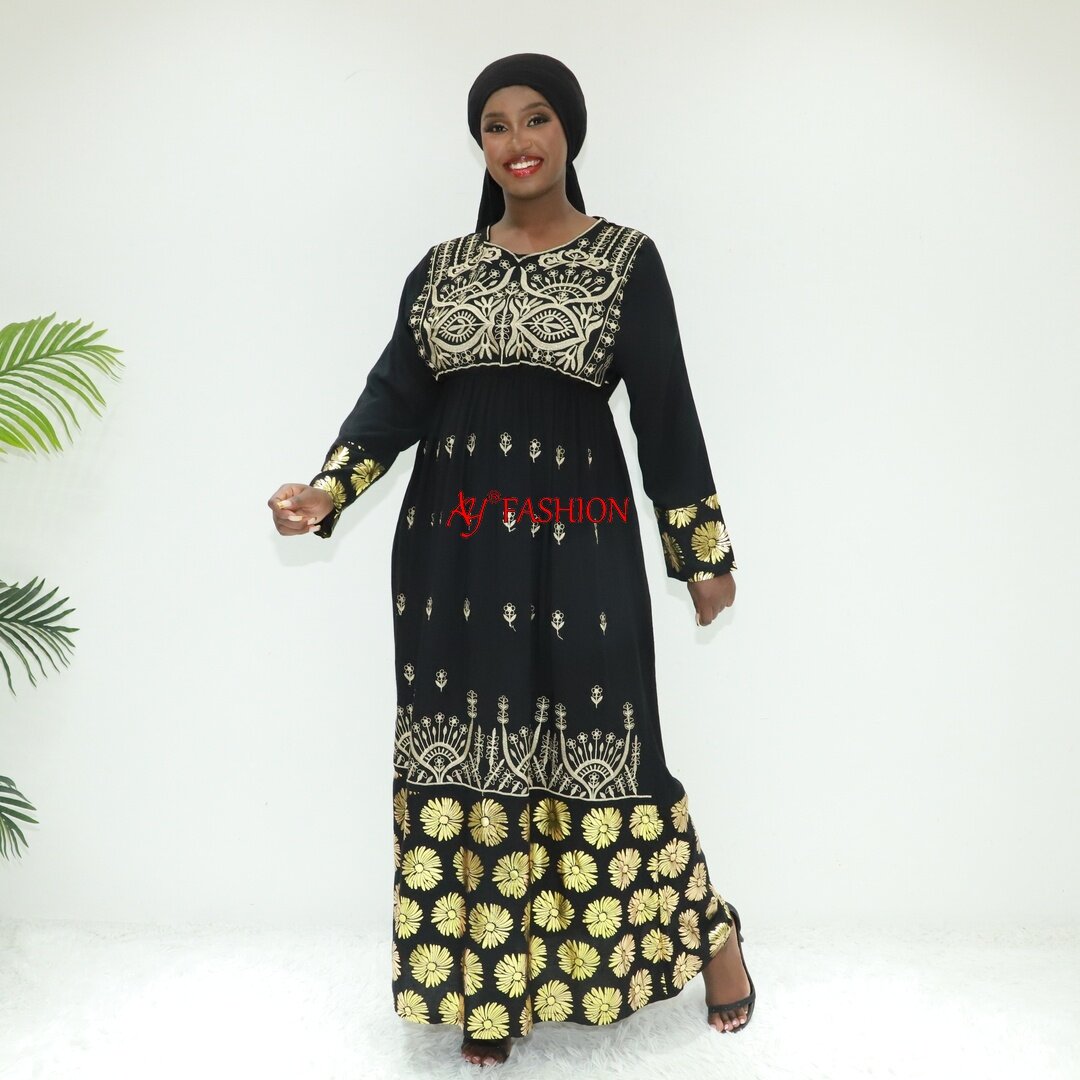 Roupas étnicas zoom abaya sgc24354f gana boubou caftan