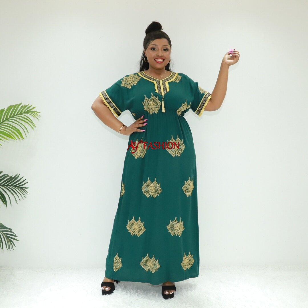 Mulheres muçulmanas vestem manga de balão abaya sta2752f nigeria caftan kaftan