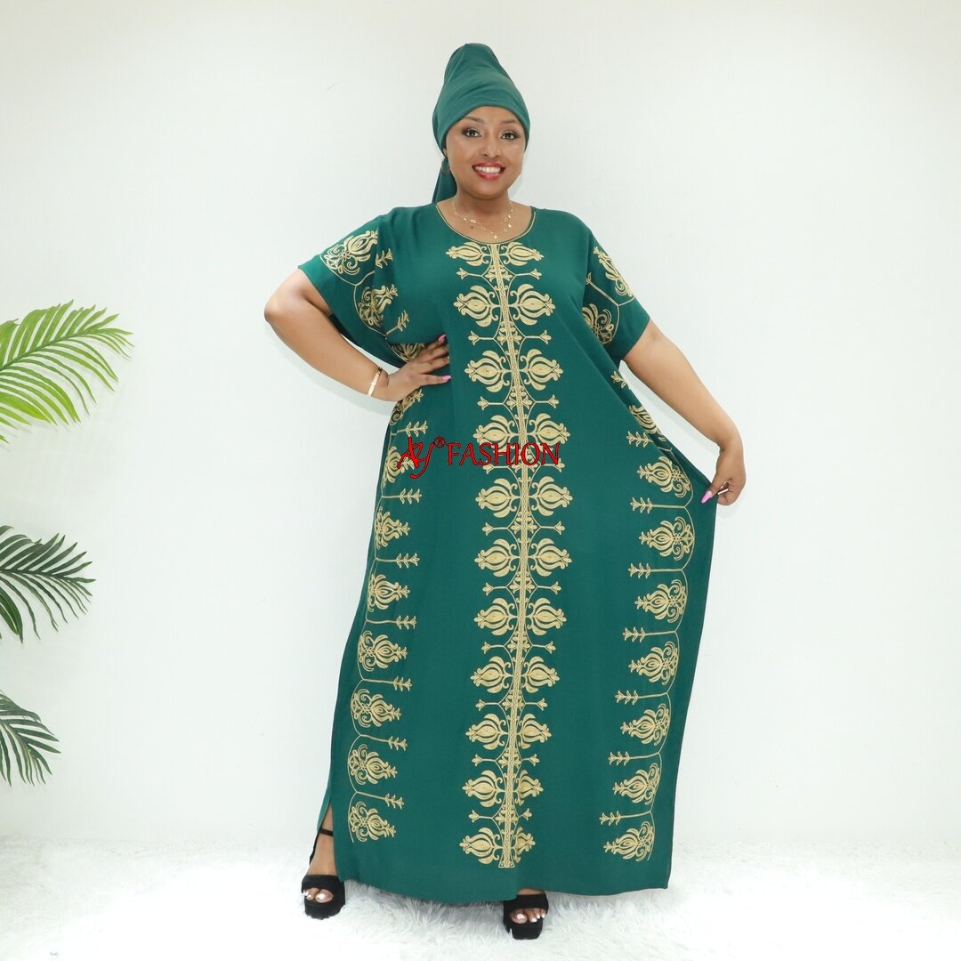 Africa Clothing Abaya avec design en dentelle Ay Fashion STA2773f Cameroun Kaftan Caftan