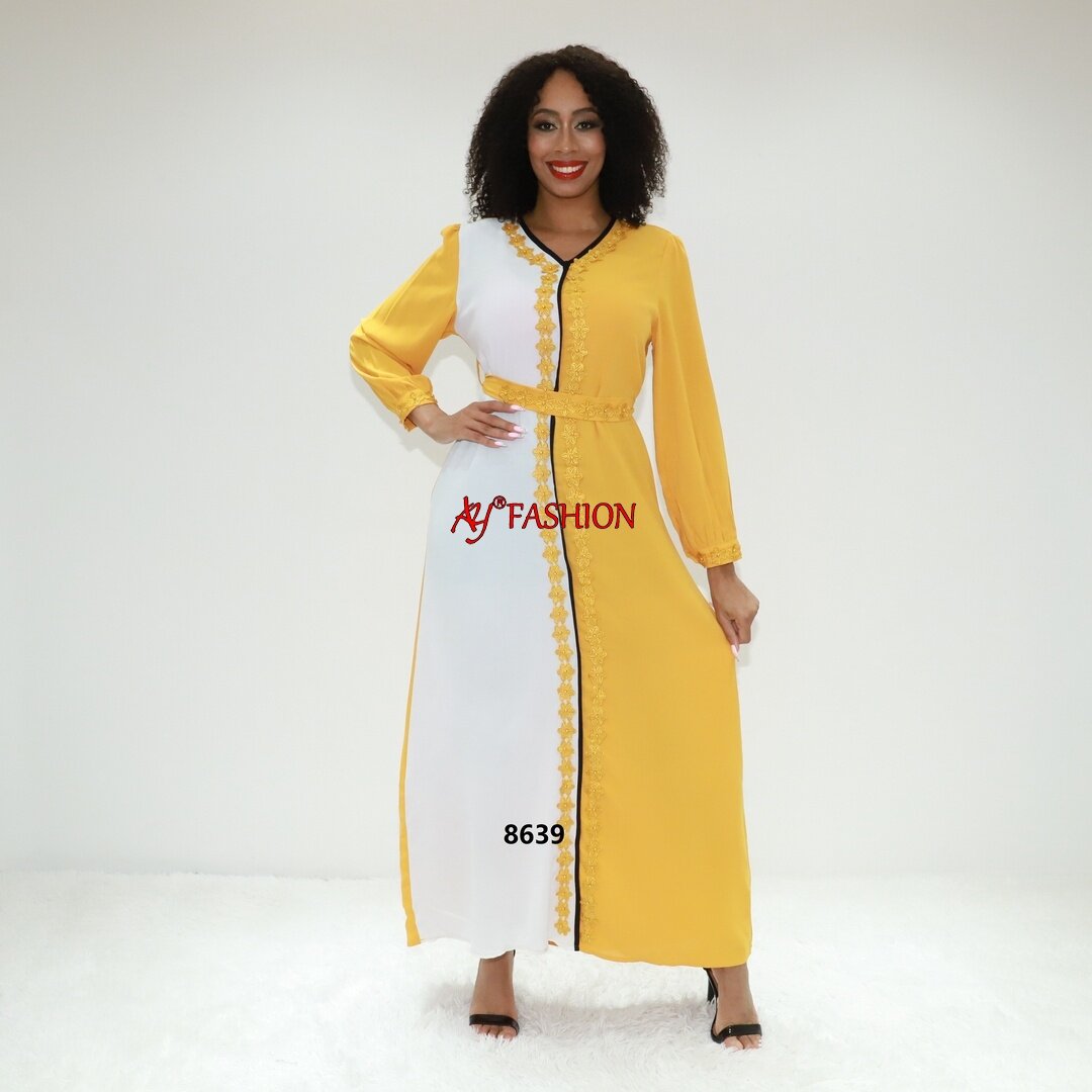 Kimono-style dress box abaya project AY Fashion 8639 Abidjan clothing Ethereal dress