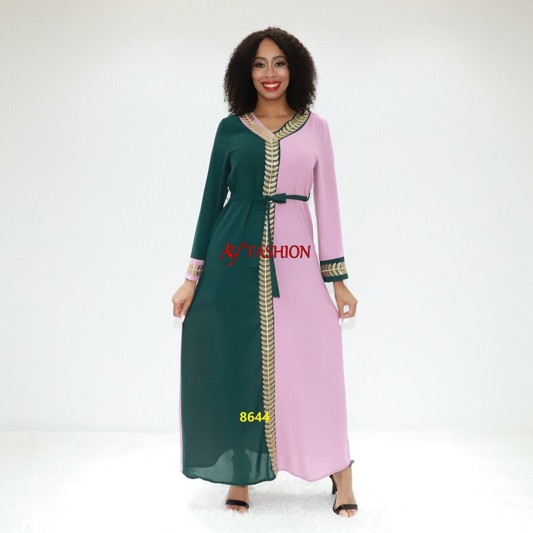 Afrika Kleidung Maxi Boho Kleid 8644 Ghana Kleidung Islamische Bescheidenheit Kleid