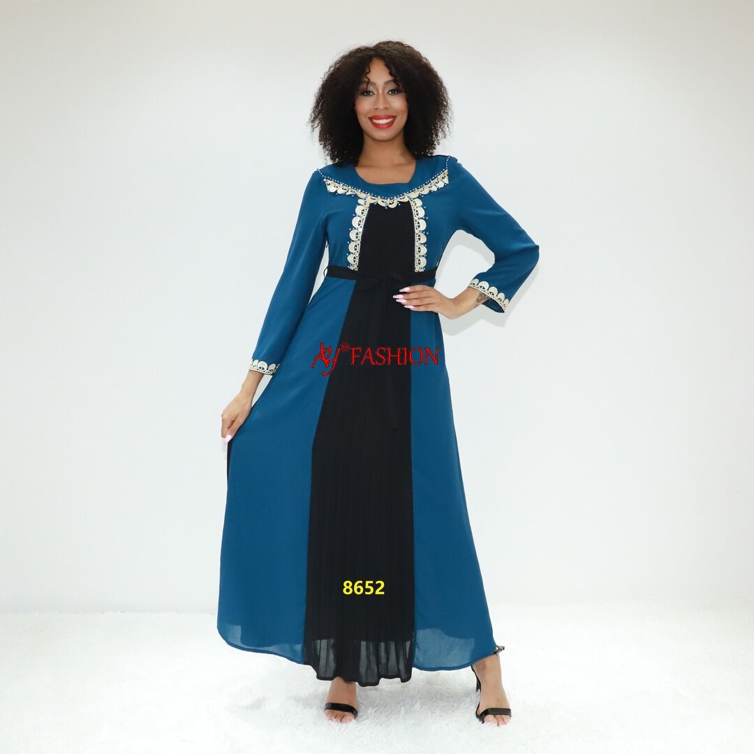 Embroidered attire sexy fashion bondage dress AY Fashion 8652 Tanzania boubou abaya