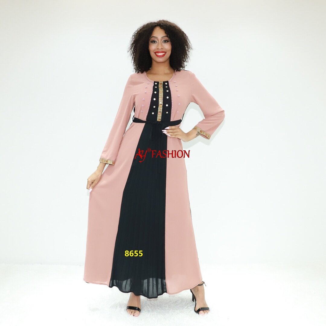 Islamic fashion conjunto abaya AY Fashion 8655 Abidjan muslim dress abaya