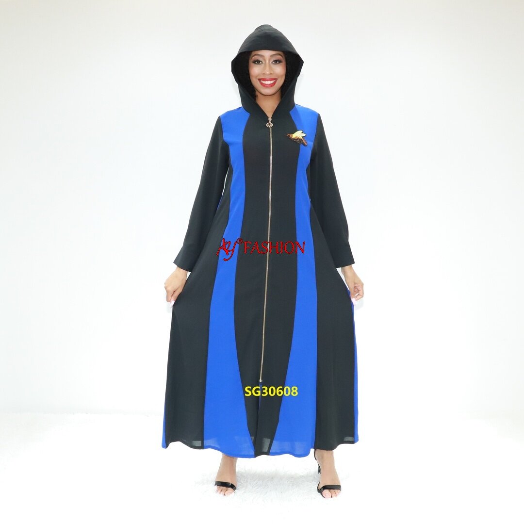 Jilbab Double Layer Abaya ay Fashion SG30608 나이지리아 의류 숙녀 드레스