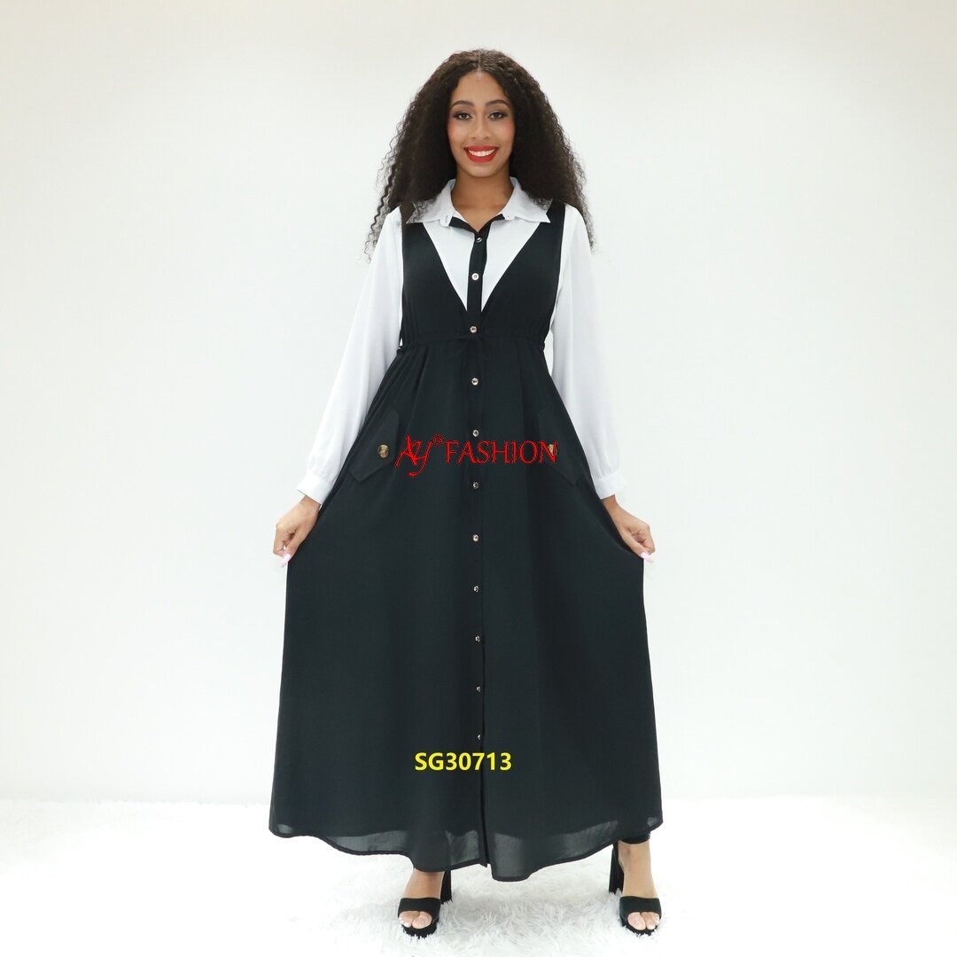 Muslimische Frauen Kleid Asien Design Abaya SG30713 Kamerun Muslim Kleid Abaya