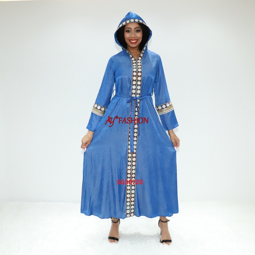 Frau Ethnic Wear Batwing Abaya SG30720 Kamerun Fashion Muslim Kleid