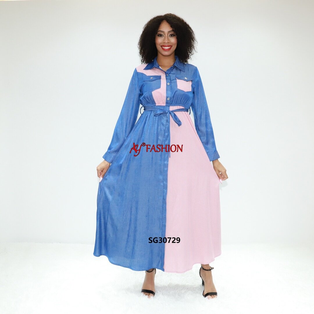 Elegante Abaya Plissee Abaya Ay Mode SG30729 Abidjan Boubou Damen Kleid