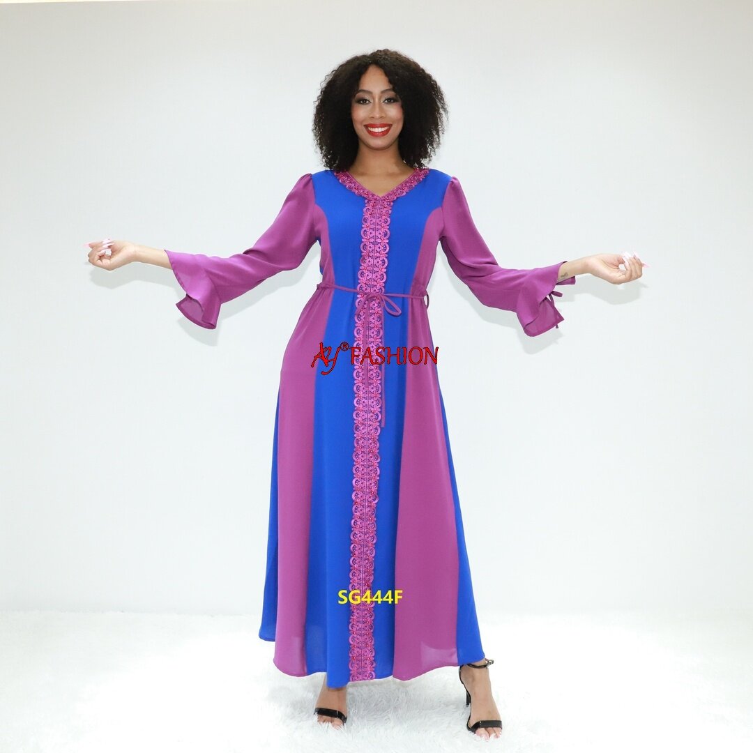 African clothing abu dubai abaya AY Fashion SG444F Abidjan boubou muslim dress