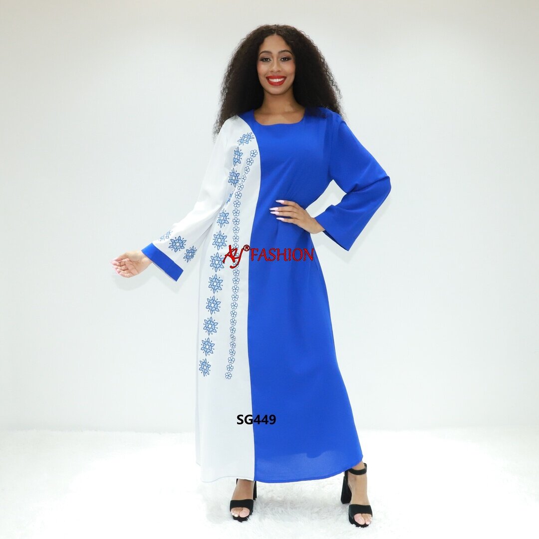 Vêtements islamiques Abayas Closet SG449 Congo Caftan Tradition de tenue musulmane traditionnelle