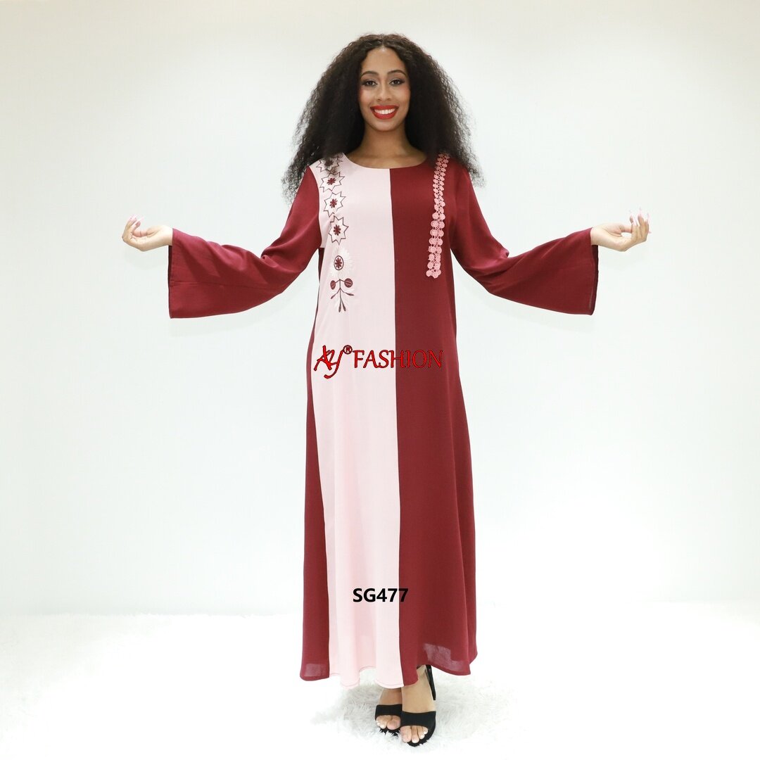 Vêtements musulmans robes de mode élégante sg477f togo robe musulmane longue robe