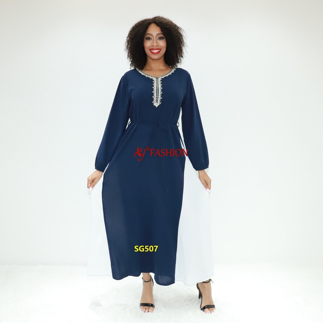 Modest Wear Ladies Gown Wear Kleider Ay Fashion SG507 Kongo Mode Abaya