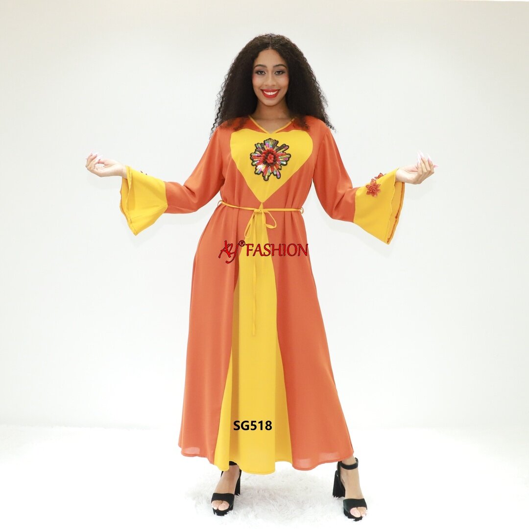 Kimono-style dress egyptian boubou SG518 Nigeria Fashion Arab dress