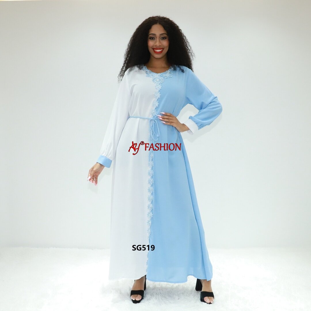 muslimische Kleidung Offene Seide Abaya Ay Mode SG519 Togo Fashion Abaya