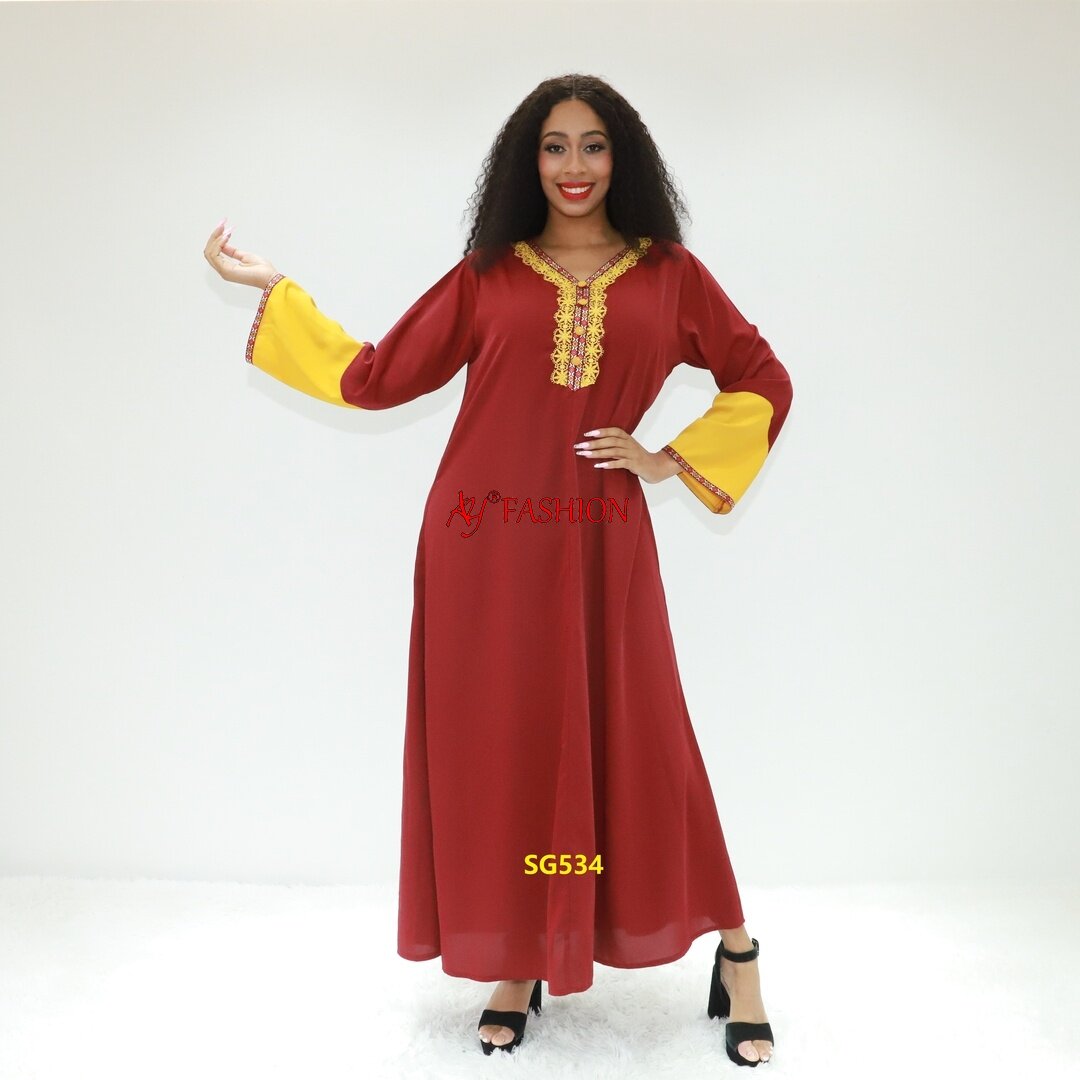 Modesto Wear Damas Vestido de año 11 SG534 Ghana Fashion Muslimah Vestido