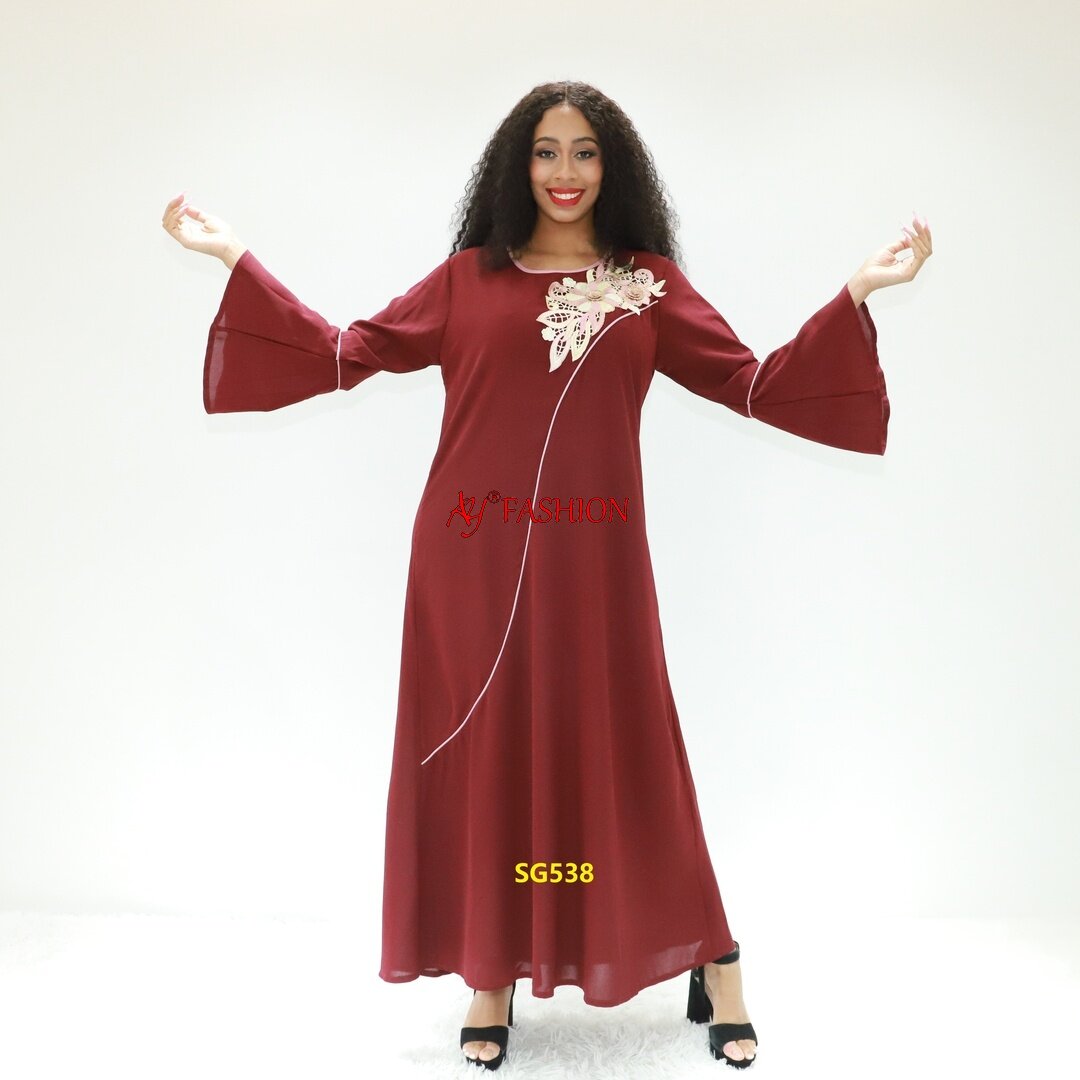 Vêtements islamiques Abaya Jilbab Kaftan SG538 Ghana Muslim Robe Robe éthérée