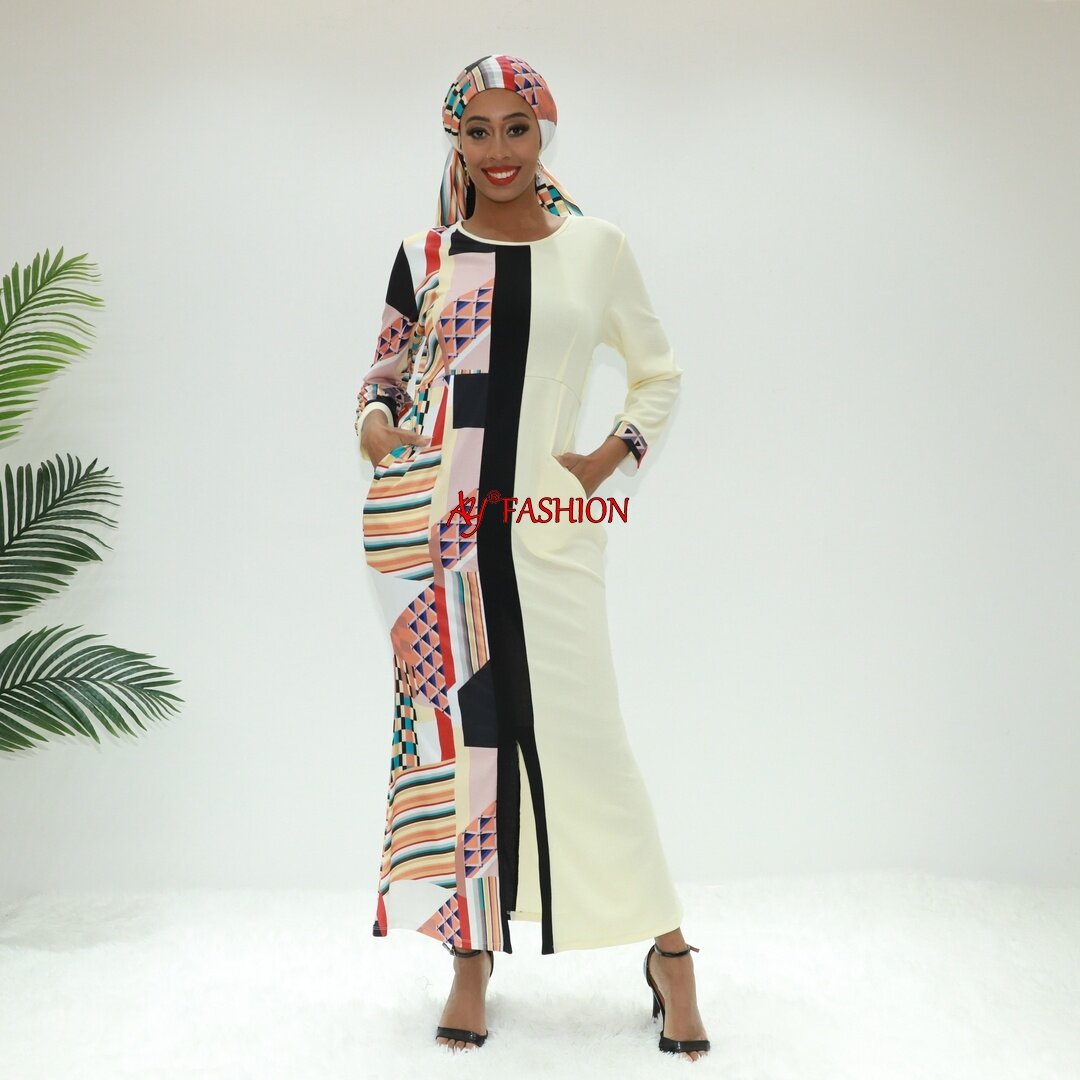 Modest dress keefen abaya AY Fashion BL2332F Abidjan caftan ladies dress