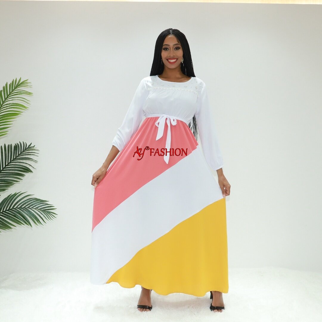 Ropa étnica tela abaya sargg q506 ghana vestido musulmán vestido de dama