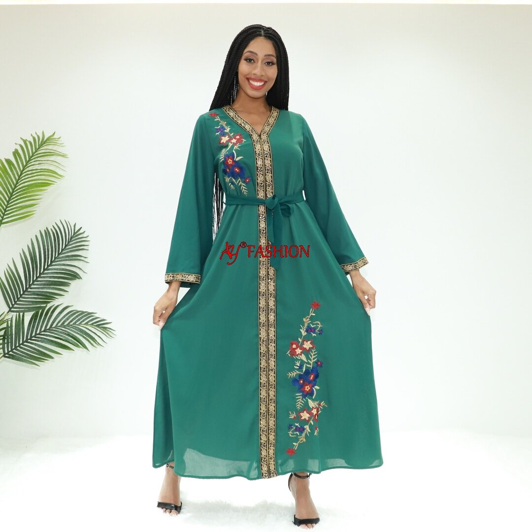 아프리카 의류 Abaya Boubou de Dubai SG40005 가나 패션 긴 로브