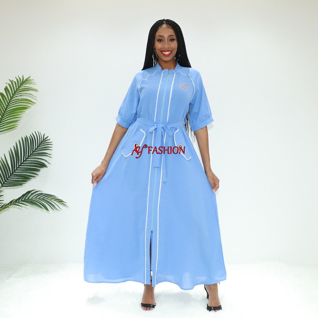 Les femmes musulmanes habillent Eid Abaya ay Fashion SG40032 Nigeria Boubou Robe éthérée