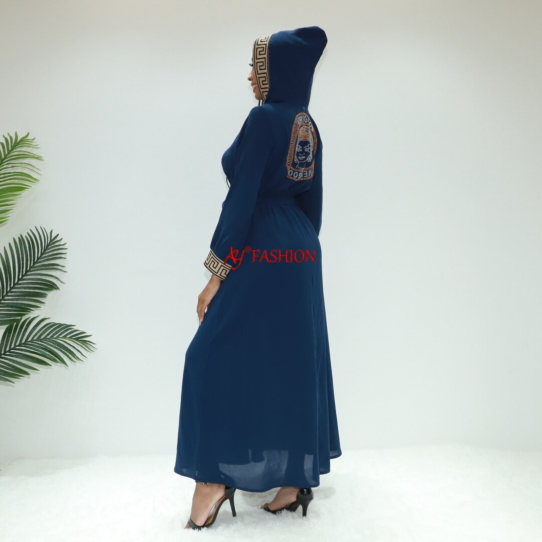 Loose-fitting gown used abaya dubai muslim SG40040 Tanzania kaftan Muslimah dress