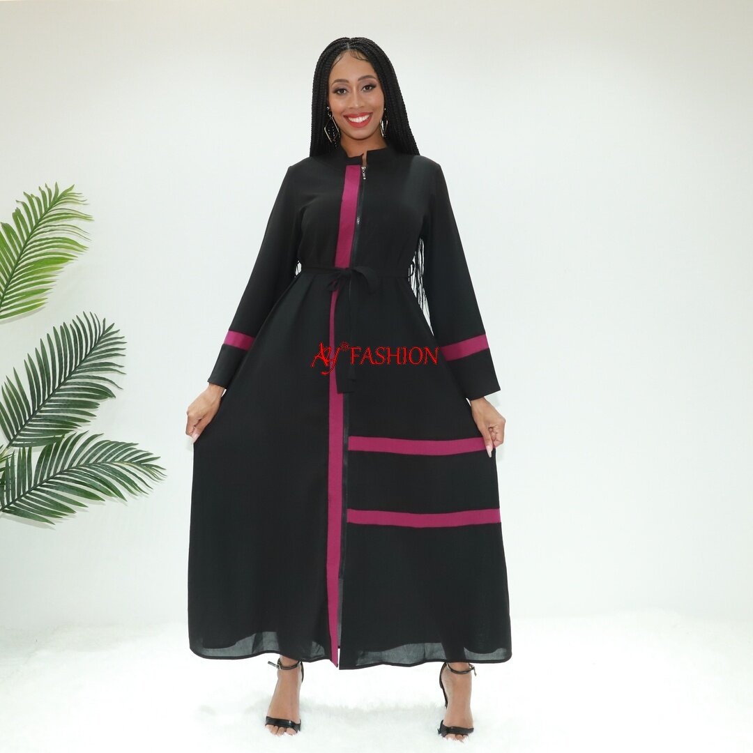 Vêtements islamiques Robe transparente maxi AY Fashion SG40057 Nigeria Abaya Muslimah Robe