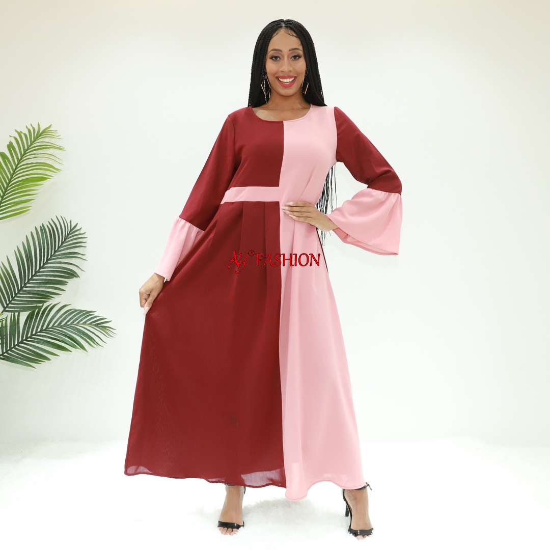 Islamic fashion modern hijab dresses SG40058 Nigeria boubou Long robe