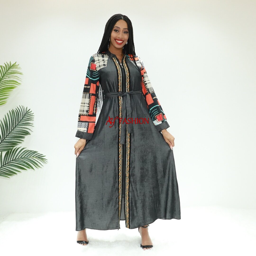 woman ethnic wear sngalais dress AY Fashion SG40087 Cameroon abaya ladies dress