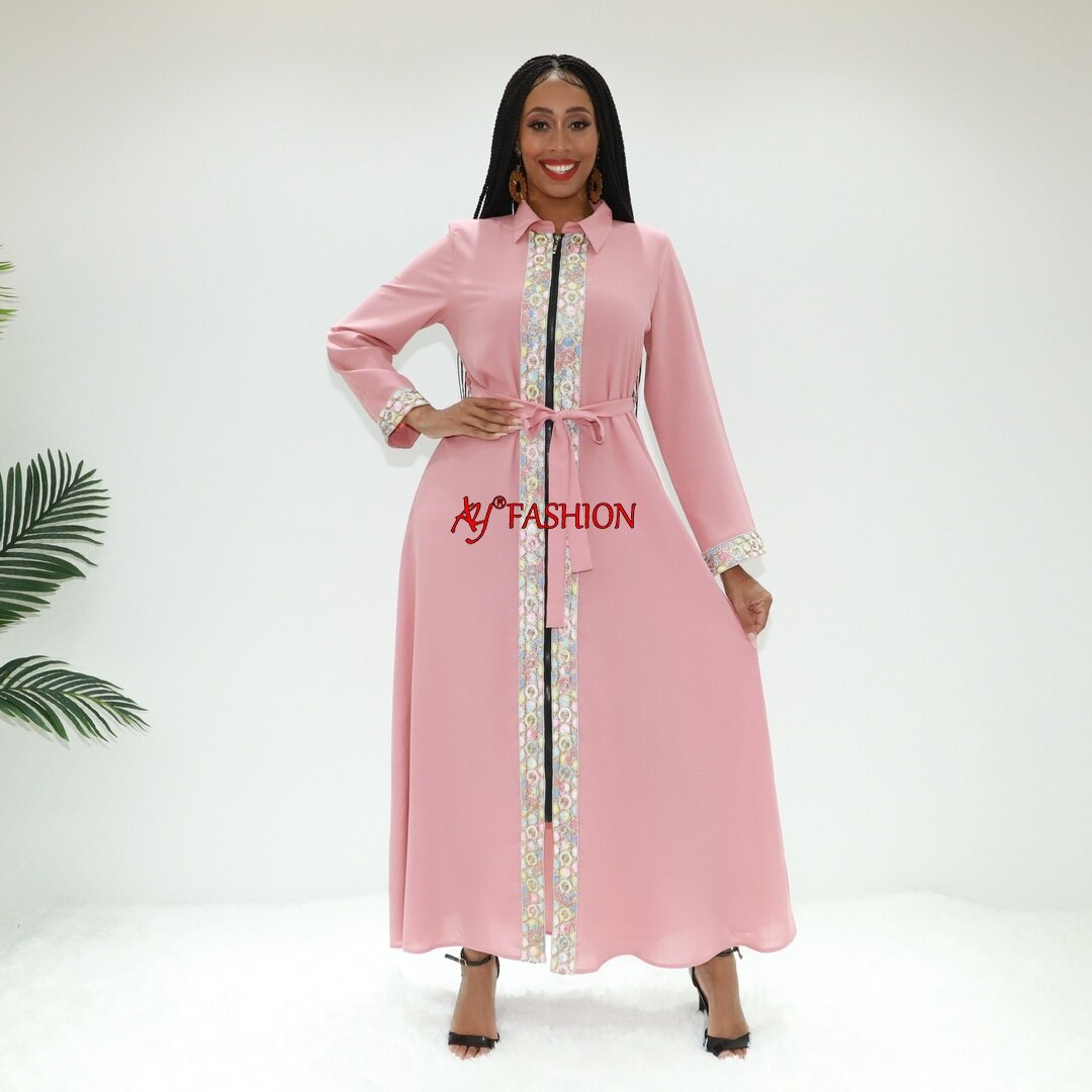 Vêtements africains Coût Abaya Ay Fashion SG40113 Tanzania Caftan Robe éthérée