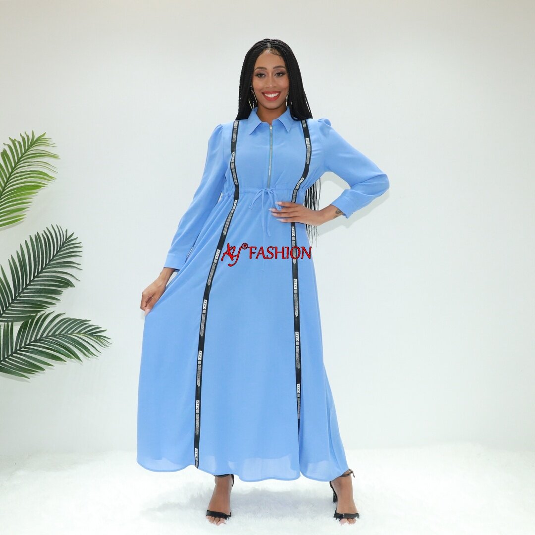 Afrique robe Abaya avec ceinture de mode SG40122 Cameroun Caftan Robe éthérée