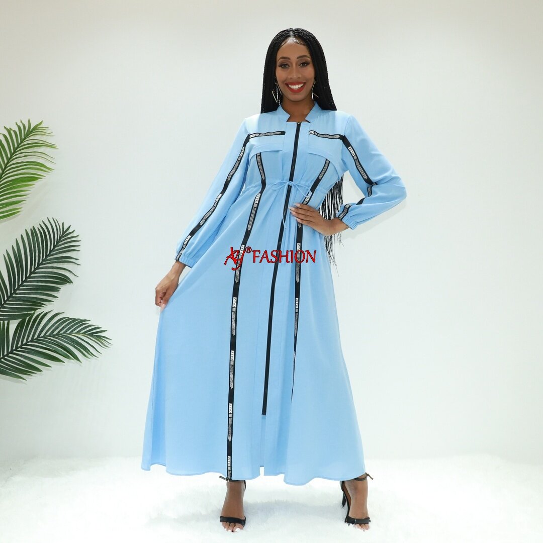 Ropa de África Abaya Shifon Factory Ay Fashion SG40126 Congo Fashion Vestido árabe