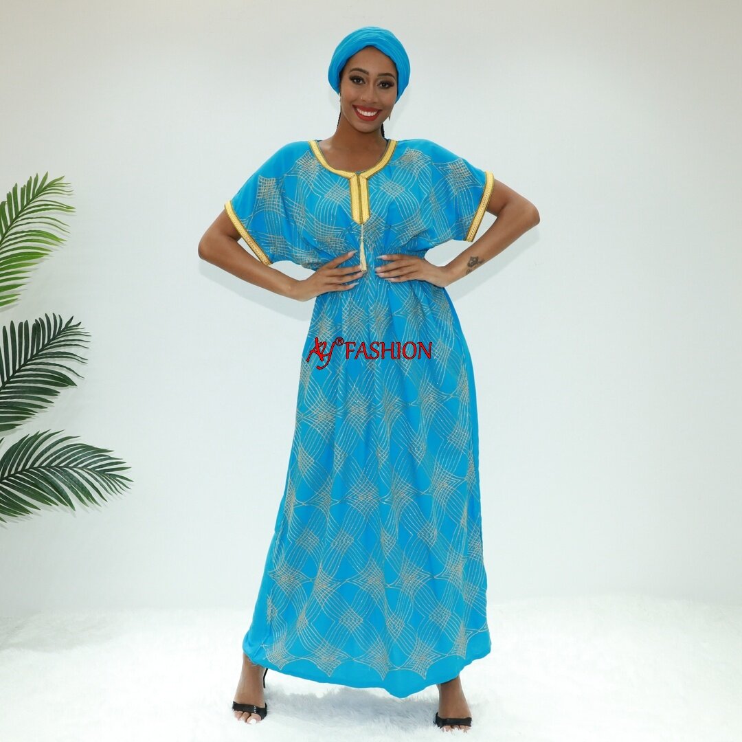 Islamic clothing african kimono STA2623F Cameroon Fashion Long robe