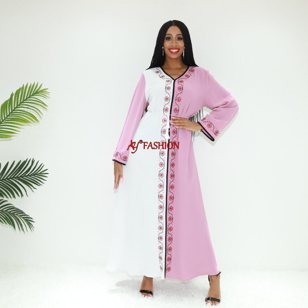 Afrikanische Kleidung Dubai Abaya Burqa 8702 Abidjan Muslim Kleid Arabische Kleidung