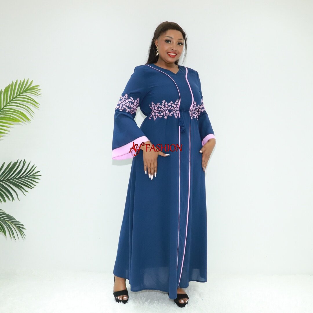 Africa Ropa flor abaya aydfash 8705 togo ropa maxi vestido