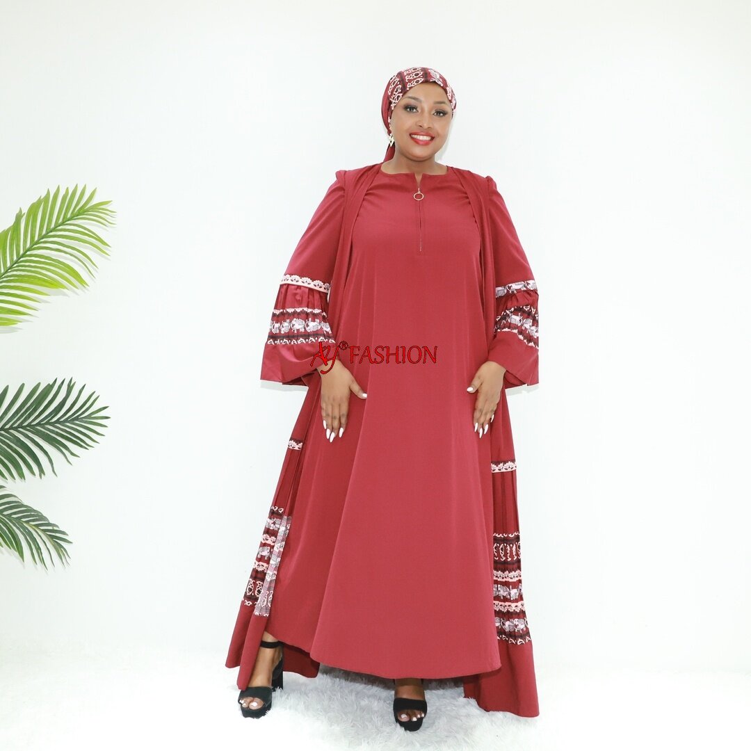 Vestido de África ABAYA PISHS Minimatt Brand 8706f Ghana Abaya atuendo musulmán tradicional